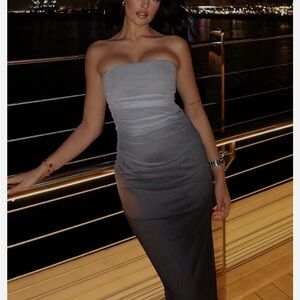 Zara | Dresses | Zara One Shoulder Satin Effect Dress Maxi | Poshmark